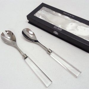 OLEG CASSINI SALAD SERVER SET ~ SUSIE #131390 ~ NIB